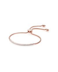 Monica Vinader | Metallic Stellar Diamond Mini Bar Bracelet | Lyst