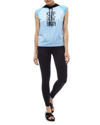 Monreal London - Sleeveless Performance Hoodie Sky Blue - Lyst