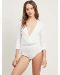 Morgan Lane - White Carson Onesie In Chalk - Lyst