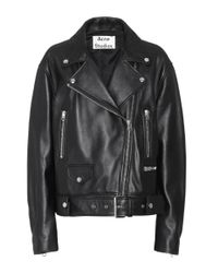Acne Mock Black Motorcycle Jacket