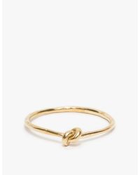 Drift Riot | Metallic Knot Bangle Brass | Lyst