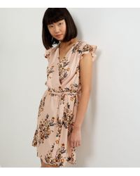 new look pink floral dress