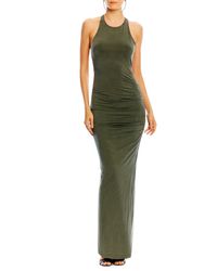 Nicole Miller | Gray Adel Cupro Jersey Gown | Lyst