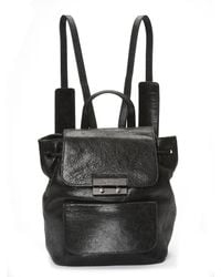 Nicole Miller | Black Legend Leather Backpack | Lyst