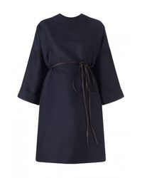 Lanvin - Blue Round Neck Dress - Lyst
