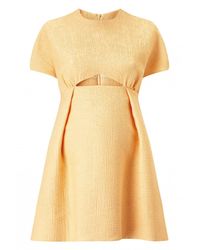Emilia Wickstead | Metallic Tinker Cut-out Dress | Lyst