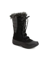 The North Face | Black 'nuptse Purna' Waterproof Primaloft Eco Insulated Winter Boot | Lyst