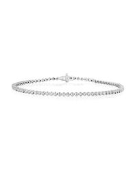 EF Collection | Metallic Diamond Bezel Eternity Bracelet | Lyst