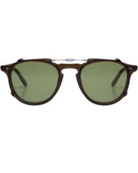Garrett Leight | Brown Hampton Clip-on Matte Espresso Sunglasses for Men | Lyst