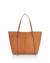 Rebecca Minkoff | Brown Medium Unlined Tote With Whipstitch | Lyst
