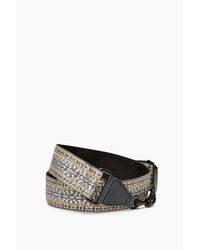 Rebecca Minkoff Metallic Jacquard Adjustable Guitar Strap