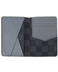 Louis Vuitton Card Case Damier Graphite Stripe Black Gray Folio Card Holder [new] in Black - Lyst
