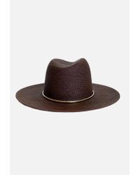 Janessa Leone - Brown Maya Tall Crown Panama Hat - Lyst