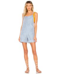 Mara Hoffman Blue Dree Playsuit