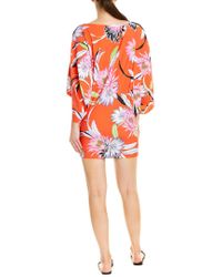 Trina Turk Orange Floral Tunic