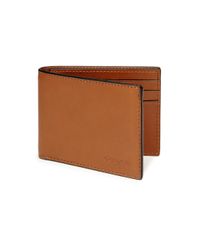 COACH | Brown Slim Billfold Id Wallet for Men | Lyst