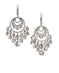 John Hardy | Metallic Palu Sterling Silver Disc Chandelier Earrings | Lyst