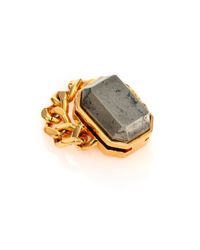 House of Lavande | Metallic Batari Pyrite Chain Ring | Lyst