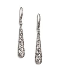John Hardy | Metallic Naga Sterling Silver Teardrop Earrings | Lyst