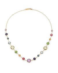 Ippolita | Metallic Rock Candy Rainbow Semi-precious Multi-stone & 18k Yellow Gold Lollitini Short Station Necklace | Lyst