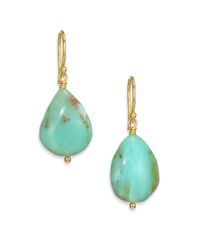 Lena Skadegard | Blue Peruvian Opal & 18k Yellow Gold Drop Earrings | Lyst