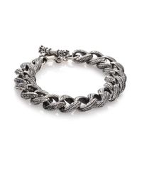 King Baby Studio | Metallic Small Feather Carved Link Bracelet | Lyst