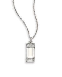 Kwiat | Diamond & 18k White Gold Tag Pendant Necklace | Lyst