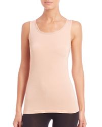 Wolford | Pink Athens Tulle-trim Top | Lyst