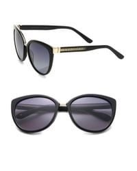 Jimmy Choo | Black Danas 56mm Modified Cat Eye Sunglasses | Lyst