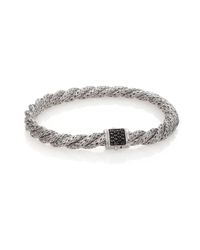 John Hardy | Metallic Classic Chain Black Sapphire & Sterling Silver Extra-small Twisted Bracelet | Lyst