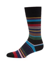 Paul Smith | Black Mixed Stripe Socks for Men | Lyst