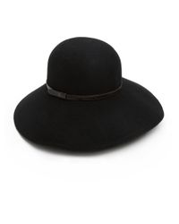 Eric Javits | Black Vicki Wool Floppy Hat | Lyst