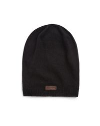 True Religion | Black Knit Slouchy Beanie for Men | Lyst