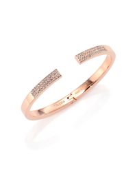 Vita Fede | Metallic Divisio Crystal Cuff Bracelet/rose Goldtone | Lyst