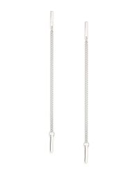 Jennifer Zeuner | Metallic Dorit Sterling Silver Chain Drop Earrings | Lyst