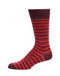 Paul Smith | Red Odd Ombre Stripe Socks for Men | Lyst