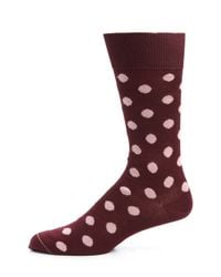 Paul Smith | Purple Maxispot Dot Socks for Men | Lyst