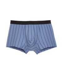 Hanro | Blue Striped Cotton Boxer Briefs for Men | Lyst