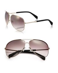 Marc By Marc Jacobs | Metallic Gradient 63mm Aviator Sunglasses | Lyst