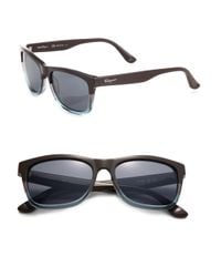 Ferragamo | Blue 55mm Square Sunglasses for Men | Lyst