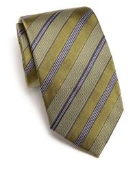 Eton of Sweden | Green Textured Striped Tie for Men | Lyst