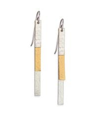 Stephanie Kantis | Metallic Column Trio Tiered Drop Earrings | Lyst