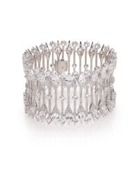 Adriana Orsini | Metallic Statement Pave Crystal Line Bracelet | Lyst