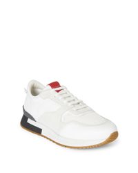 Givenchy | White Mixed-media Colorblock Trainers for Men | Lyst