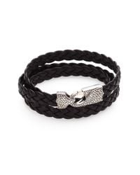 Stephen Webster | Brown Braided Leather Bracelet for Men | Lyst