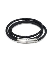 John Hardy | Black Triple-wrap Leather Bracelet for Men | Lyst