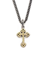 King Baby Studio | Metallic Traditional Cross Pendant Necklace for Men | Lyst