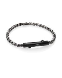 Stephen Webster | Metallic Rhodium-plated Silver & Onyx Link Bracelet for Men | Lyst