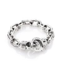 King Baby Studio | Metallic Handcuff Clasp Bracelet for Men | Lyst