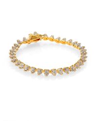 Eddie Borgo | Metallic Pave Crystal Mini Cone Bracelet/goldtone | Lyst